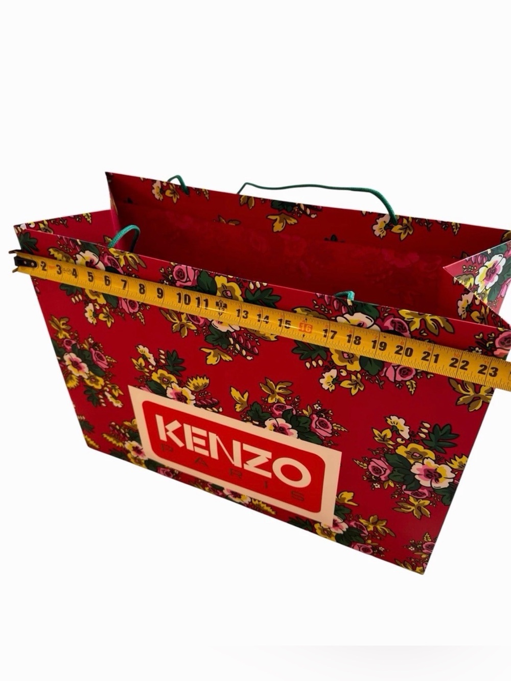 Authentic Kenzo Shopping Gift Paper Big Tote Bag Big Size New 23,5'* 16,5' *10'